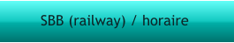 SBB (railway) / horaire