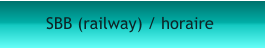 SBB (railway) / horaire